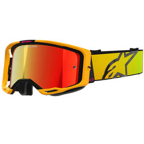 ALPINESTARS VISION CORP 8 GOGGLE YELLOW/PINK MIRROR RED LENS