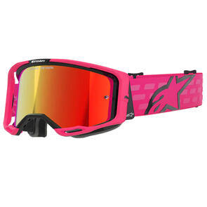 ALPINESTARS VISION CORP 8 GOGGLE PINK MIRROR RED LENS