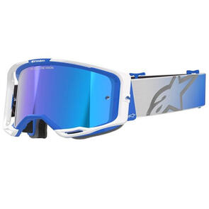 ALPINESTARS VISION CORP 8 GOGGLE BLUE/WHITE MIRROR BLUE LENS