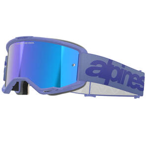 ALPINESTARS VISION WORDMARK 5 GOGGLE PURPLE MIRROR BLUE LENS