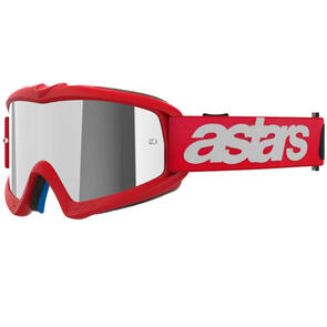 ALPINESTARS VISION YOUTH BLAZE GOGGLE RED MIRROR SILVER LENS