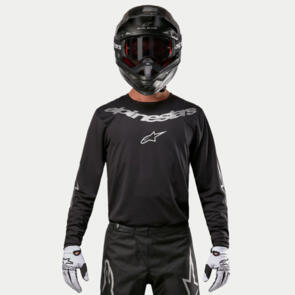 ALPINESTARS 2025 FLUID GRAPHITE JERSEY BLACK/SILVER