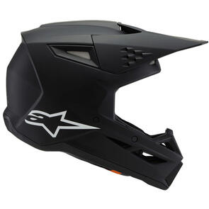 ALPINESTARS 2025 S-M3 YOUTH HELMET SOLID BLACK MATTE