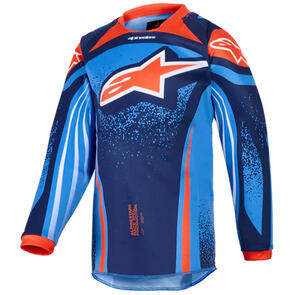 ALPINESTARS 2026 KIDS RACER NOMUR JERSEY DARK NAVY/ORANGE/UCLA BLUE