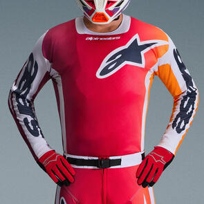 ALPINESTARS 2026 RACER PORTL JERSEY RED/LIGHT GRAY/DARK GRAY