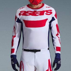 ALPINESTARS 2026 RACER RIWAY JERSEY WHITE/BLUE/RED