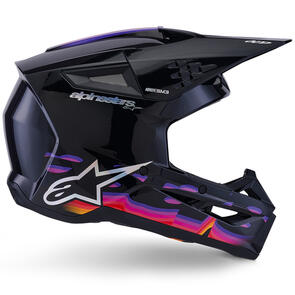 ALPINESTARS 2026 S-M3 FORCE HELMET BLACK GLOSS