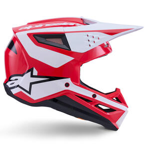 ALPINESTARS 2026 S-M3 HEAT HELMET RED/WHITE/BLACK GLOSS