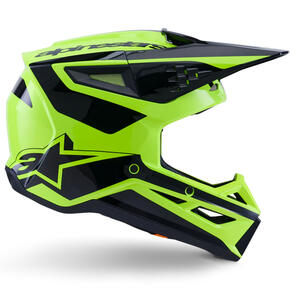 ALPINESTARS 2026 S-M3 HEAT HELMET YELLOW FLUORO/BLACK GLOSS