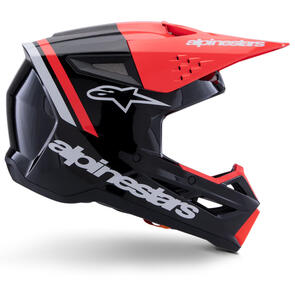 ALPINESTARS 2026 S-M3 RADIUM HELMET BLACK/RED FLUORO/WHITE