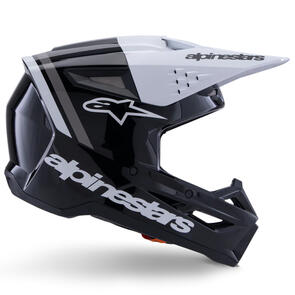 ALPINESTARS 2026 S-M3 RADIUM HELMET BLACK/WHITE/GRAY GLOSS