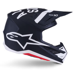 ALPINESTARS 2026 S-M7 DASHER HELMET BLACK/WHITE MATTE