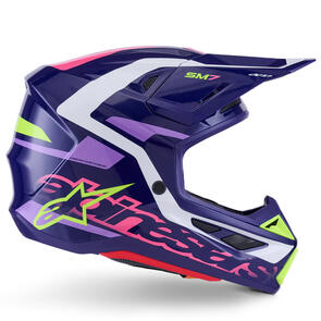 ALPINESTARS 2026 S-M7 DEED HELMET PURPLE/PINK GLOSS