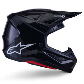 ALPINESTARS 2026 S-M7 HELMET SOLID GLOSS BLACK