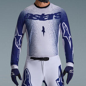 ALPINESTARS 2026 SUPERTECH SCENZ JERSEY LIGHT GRAY/DARK BLUE