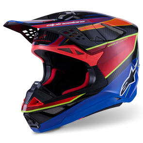 ALPINESTARS 2026 SUPERTECH S-M10 HELMET ERA BLUE/RED/YELLOW FLUORO GLOSS