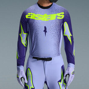 ALPINESTARS 2026 SUPERTECH SCENZ JERSEY PURPLE/YELLOW FLUORO
