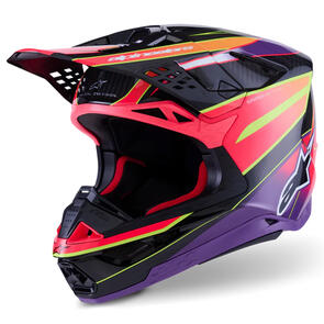 ALPINESTARS 2026 SUPERTECH S-M10 HELMET ERA PINK/VIOLET/YELLOW FLUORO GLOSS