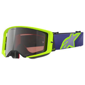 ALPINESTARS 2026 SUPERTECH VISION CORP GOGGLE PURPLE/YELLOW FLUORO MIRROR SILVER LENS