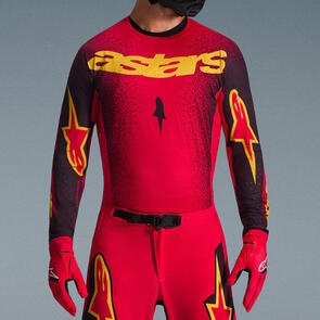 ALPINESTARS 2026 SUPERTECH SCENZ JERSEY RED/BLACK/YELLOW