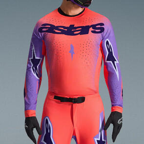 ALPINESTARS 2026 SUPERTECH SCENZ JERSEY HOT CORAL/PURPLE