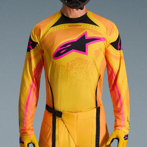 ALPINESTARS 2026 TECHSTAR NOMUR JERSEY ORANGE/YELLOW/PINK