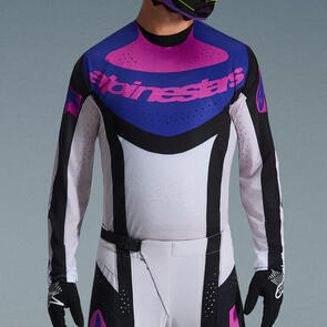 ALPINESTARS 2026 TECHSTAR KNIF JERSEY BLACK/LIGHT GRAY/PURPLE