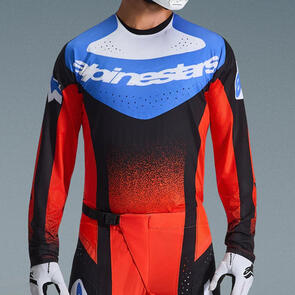 ALPINESTARS 2026 TECHSTAR KNIF JERSEY ORANGE/BLACK/UCLA BLUE