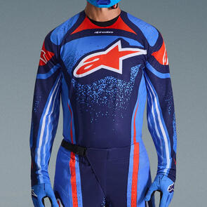 ALPINESTARS 2026 TECHSTAR NOMUR JERSEY DARK NAVY/ORANGE/UCLA BLUE