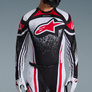 ALPINESTARS 2026 TECHSTAR NOMUR JERSEY BLACK/WHITE/RED