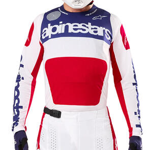 ALPINESTARS 2026 TECHSTAR LIMITED EDITION RED BUD JERSEY BRIGHT RED/WHITE/BLUE