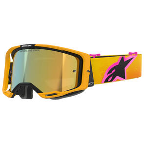 ALPINESTARS 2026 VISION 8 CORP GOGGLE ORANGE/YELLOW/PINK MIRROR GOLD LENS