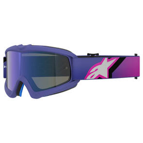 ALPINESTARS 2026 VISION YOUTH CORP GOGGLE PURPLE FLUORO/PINK MIRROR BLUE LENS