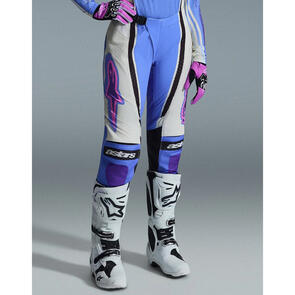 ALPINESTARS 2026 WOMENS STELLA TECHSTAR NOMUR PANTS LIGHT BLUE/OFF WHITE/BLACK