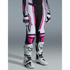 ALPINESTARS 2026 WOMENS STELLA TECHSTAR NOMUR PANTS BLACK/WHITE/FUCHSIA
