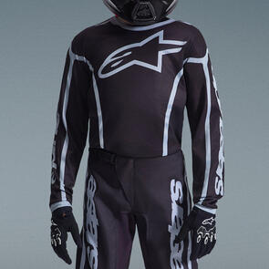 ALPINESTARS 2026 YOUTH FLUID APEX JERSEY BLACK/GRAY