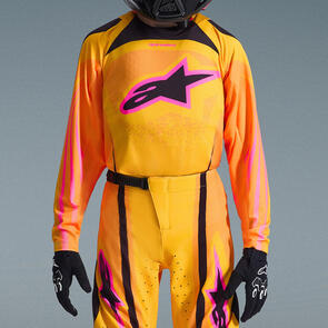 ALPINESTARS 2026 YOUTH SUPERTECH NOMUR JERSEY ORANGE/YELLOW/PINK