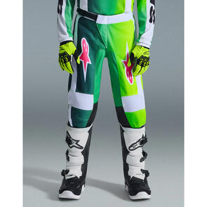 ALPINESTARS 2026 YOUTH FLUID PORTL PANTS GREEN/WHITE/BLACK