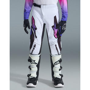 ALPINESTARS 2026 YOUTH SUPERTECH VISTA PANTS WHITE/PURPLE/BLACK