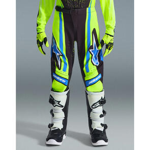 ALPINESTARS 2026 YOUTH SUPERTECH NOMUR PANTS DARK NAVY/YELLOW FLUORO/UCLA BLUE