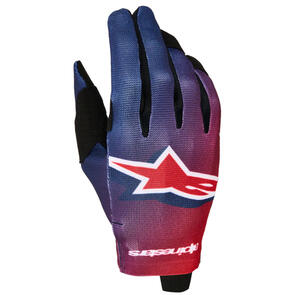 ALPINESTARS 2027 YOUTH RADAR GLOVES FIRE RED/DEEP BLUE