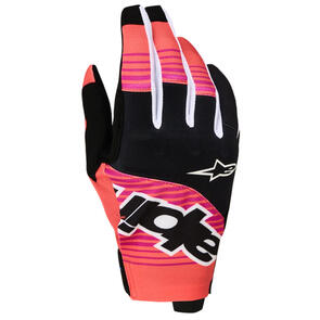 ALPINESTARS 2027 TECHSTAR GLOVES HOT CORAL/BLACK/FUCHSIA