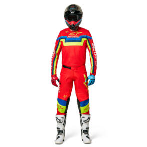 ALPINESTARS 2022 TECHSTAR QUADRO JERSEY AND PANTS BRIGHT RED/Y