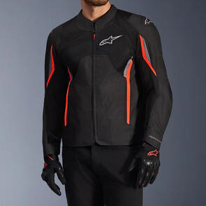 ALPINESTARS ROAD AST V3 AIR JACKET BLACK/DARK GRAY/RED FLUORO