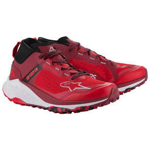 ALPINESTARS ROAD META XR V2 SHOES BRIGHT RED/DARK RED/WHITE