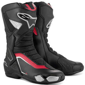 ALPINESTARS ROAD SMX-6 V3 BOOTS BLACK/SILVER/RED