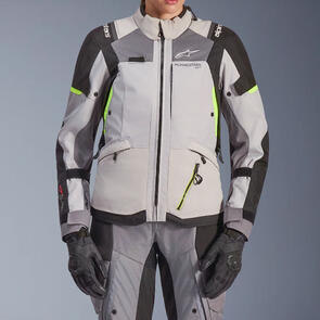 ALPINESTARS ROAD WOMENS STELLA ANDES V4 DRYSTAR JACKET DARK GRAY/ICE GRAY/BLACK/FLUORO CORAL