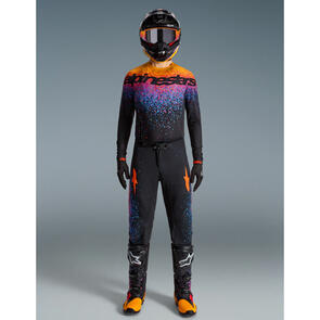 ALPINESTARS SUPERTECH LIMITED EDITION BLACK HOLE JERSEY AND PANTS BLACK BURST