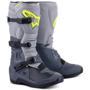 ALPINESTARS TECH-3 MX BOOTS DARK GRAY/LIGHT GRAY/BLACK