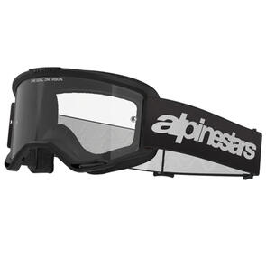 ALPINESTARS VISION 3 WORDMARK GOGGLE BLACK CLEAR LENS